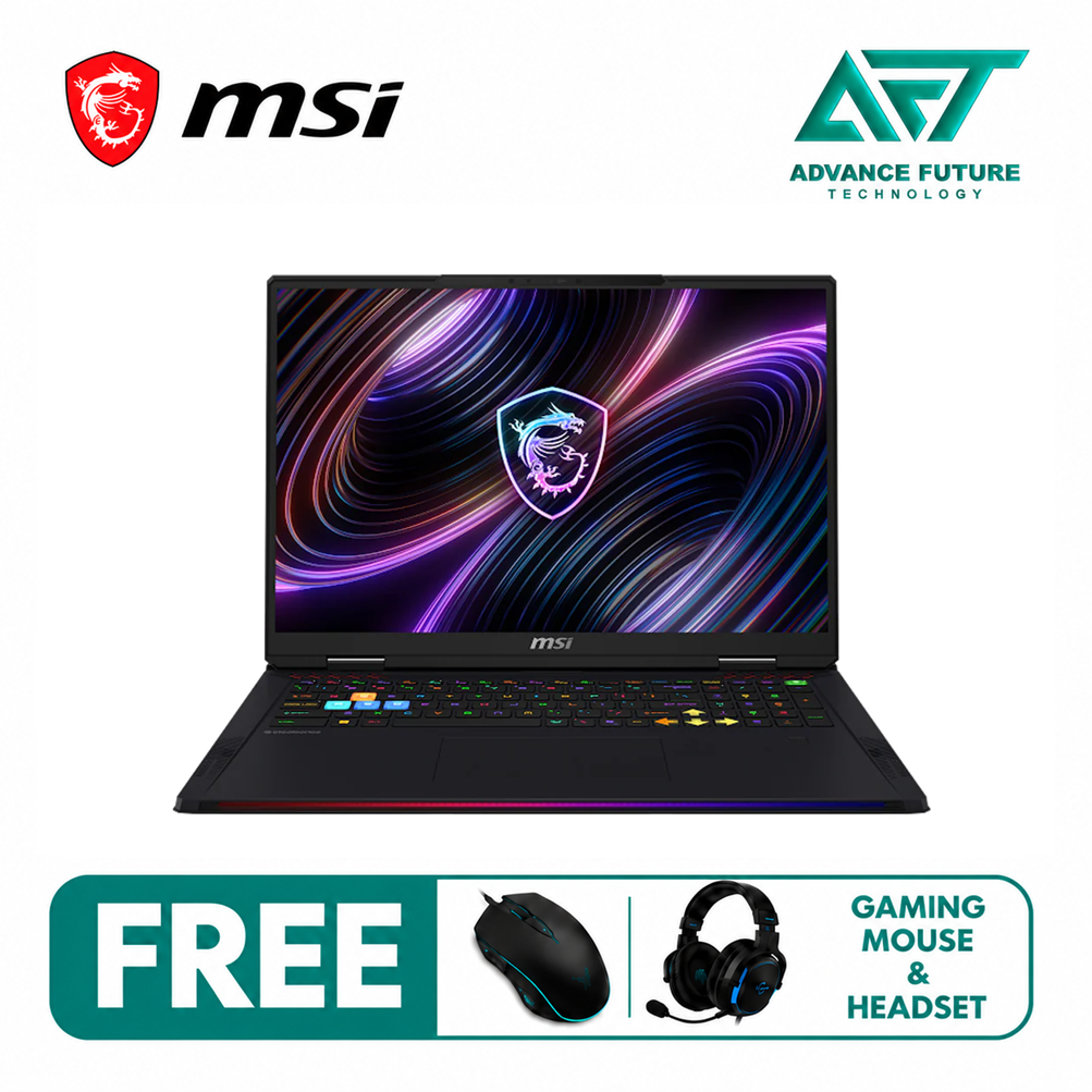 MSI Raider 18 Max HX A2WJ-1086MY 18'' UHD+ 120Hz Gaming Laptop Core Black ( Intel Core Ultra 9 290HX Plus, 32GB, 2TB SSD, RTX5090, W11 )