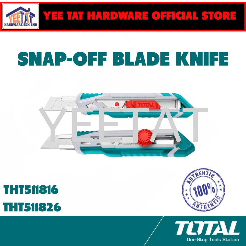 [ TOTAL ] THT511816 THT511826 SNAP-OFF BLADE KNIFE (18X100MM)