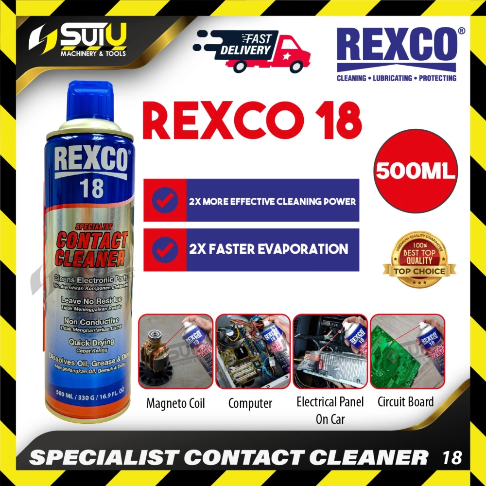 REXCO 18 500ML Specialist Contact Cleaner