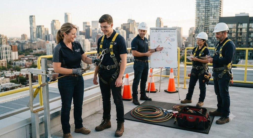 professional commercial HVAC height safety training