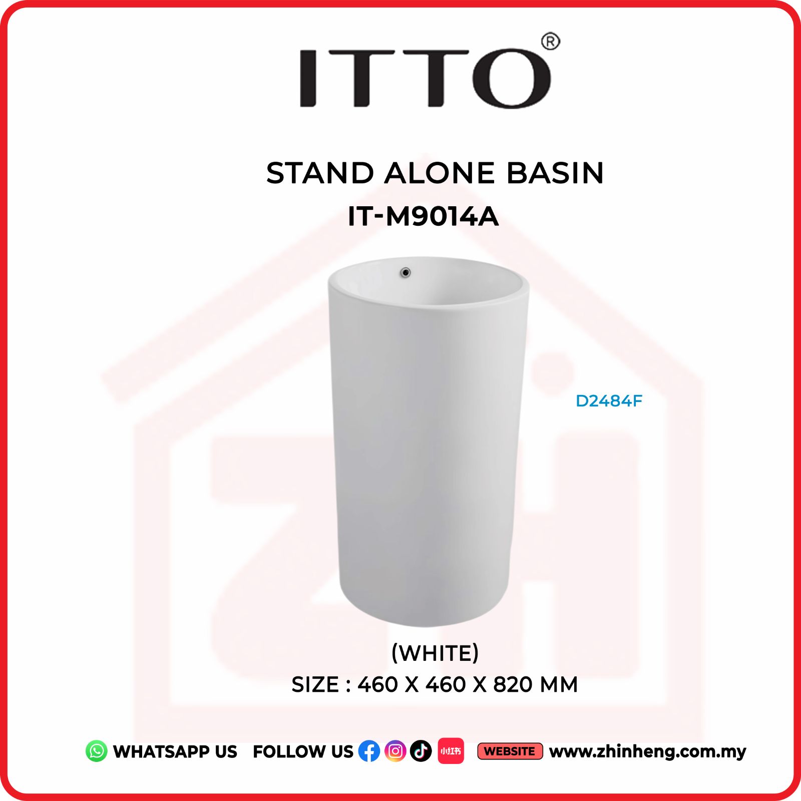 ITTO STAND ALONE BASIN IT-M9014A