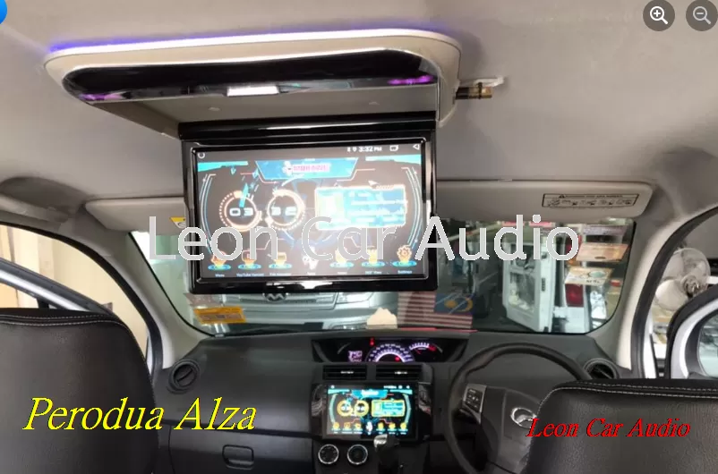 perodua alza 11.6" fhd hdmi usb mp4 roof led monitor