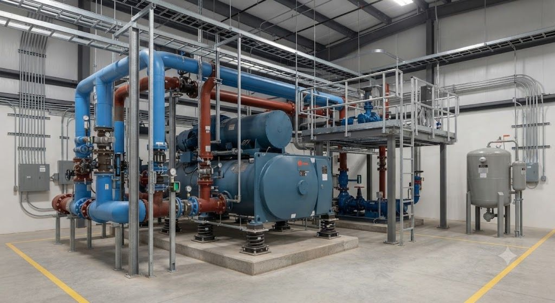 Chiller plant structural support engineering