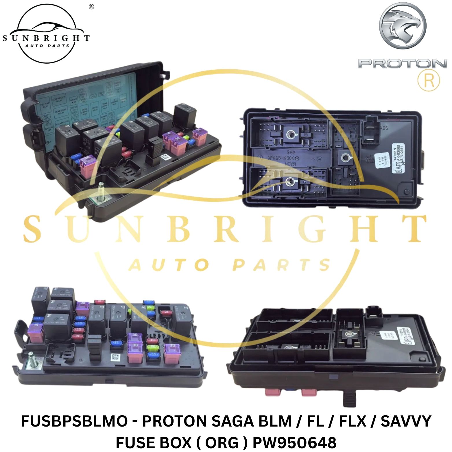 FUSBPSBLMO - PROTON SAGA BLM / FL / FLX / SAVVY FUSE BOX ( ORG ) PW950648