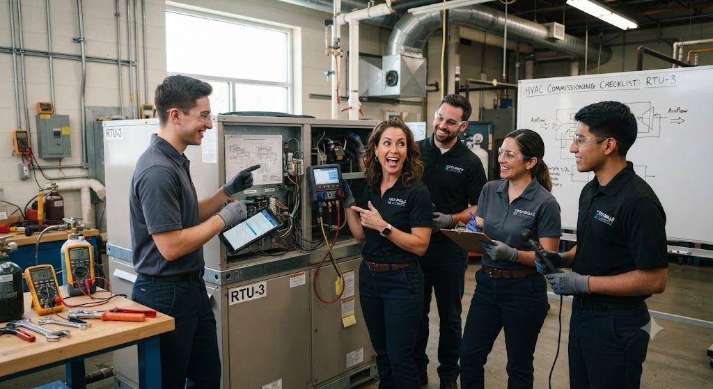 HVAC system startup and commissioning training