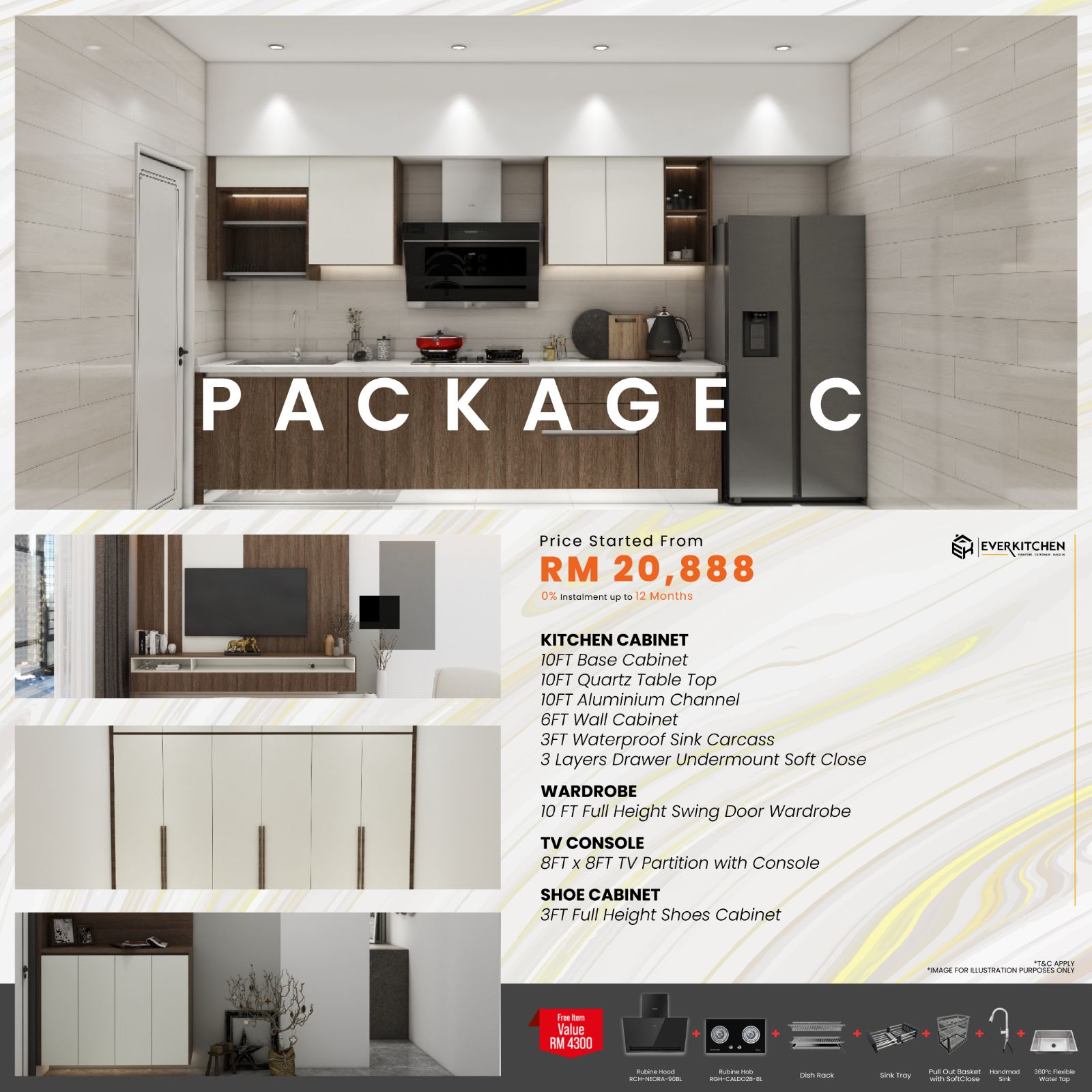 Kitchen Cabinet Package C