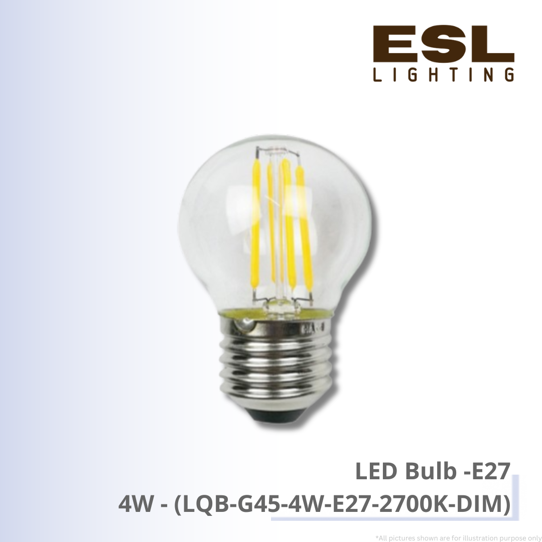 LED Bulb E27 4W - LQB-G45-4W-E27-2700K-DIM