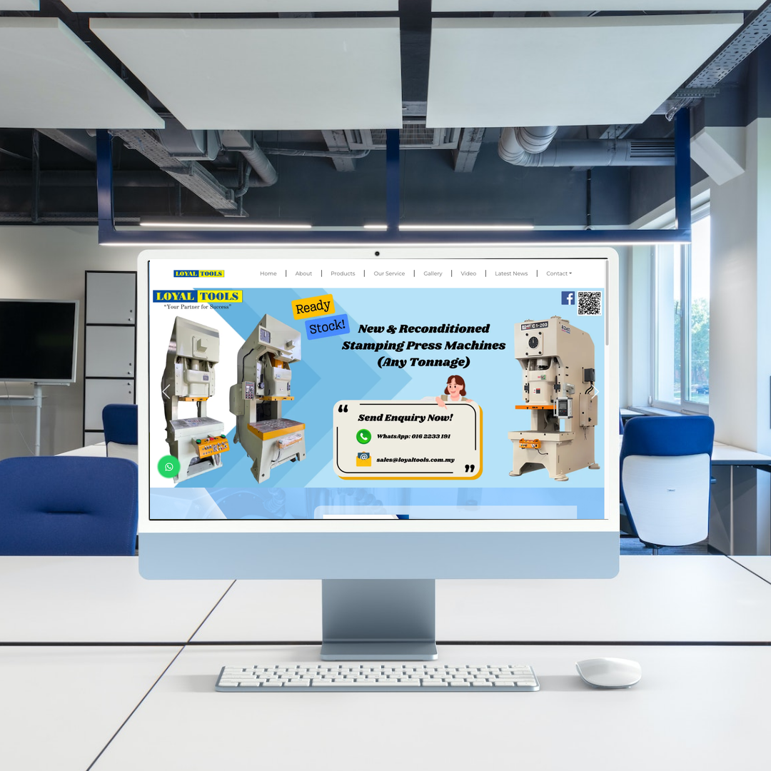 Used Machinery Supplier Website Design & SEO | Selangor