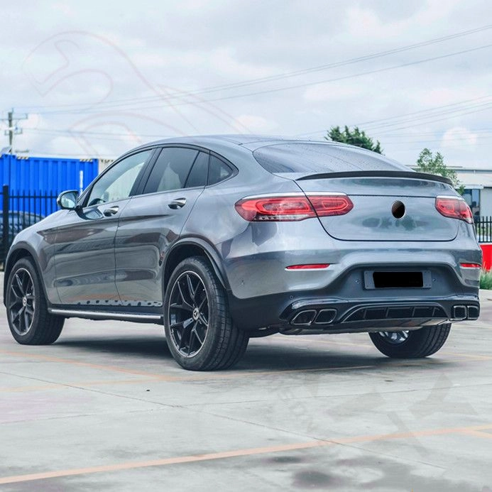 MERCEDES BENZ GLC COUPE C253 PRE FACELIFT GLC63 REAR DIFFUSER WITH EXHAUST TIPS