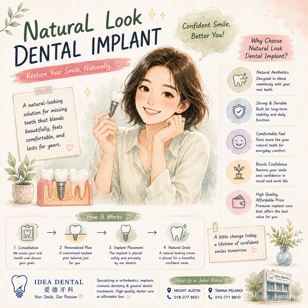 Natural Look Dental Implant