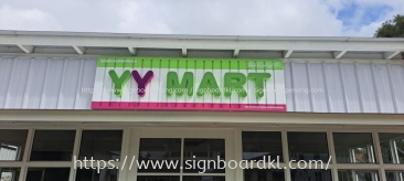 SHOPPING MART ALUMINIUM CEILING TRIM 3D BOX UP SIGNAGE SUPPLIER AT AMPANG | CHERAS