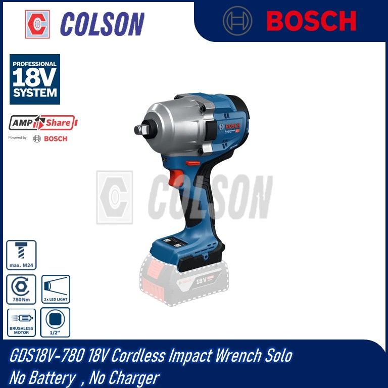 BOSCH GDS18V-780 18V Cordless Impact Wrench Solo