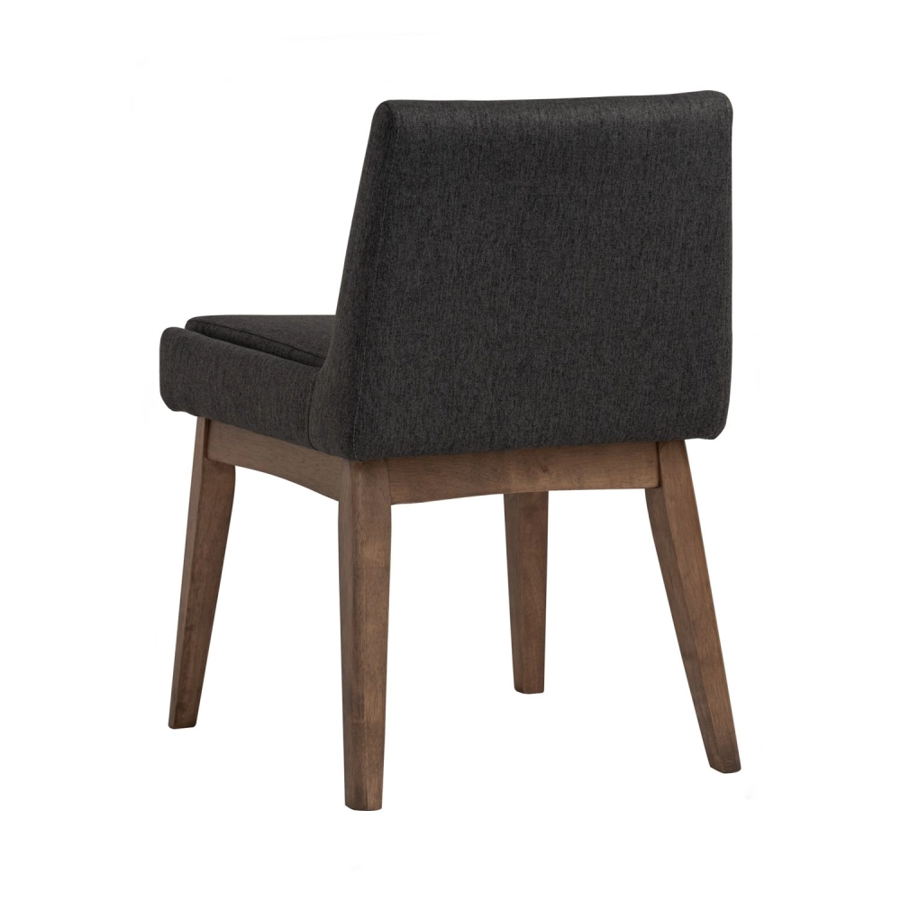 Chanel Dining Chair (Walnut, Dark grey)