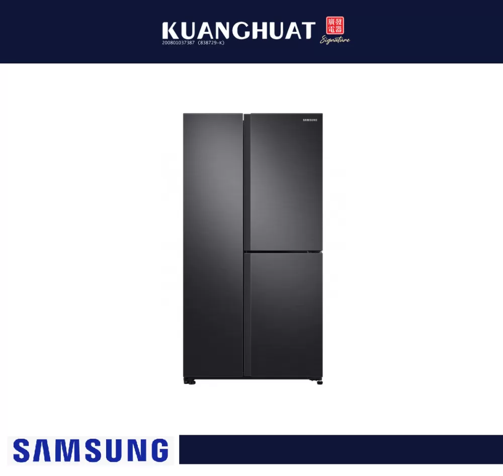 SAMSUNG 670L 3 Door Side-by-Side Refrigerator RS63R5591B4/ME