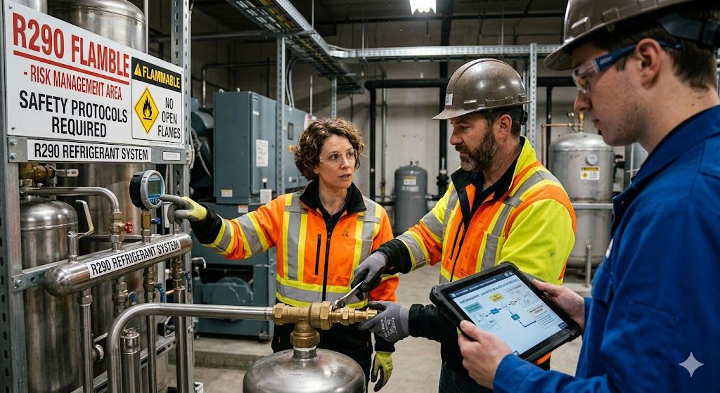 R290 refrigerant process risk management