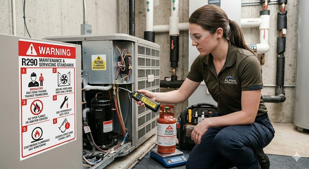 R290 maintenance and servicing standards