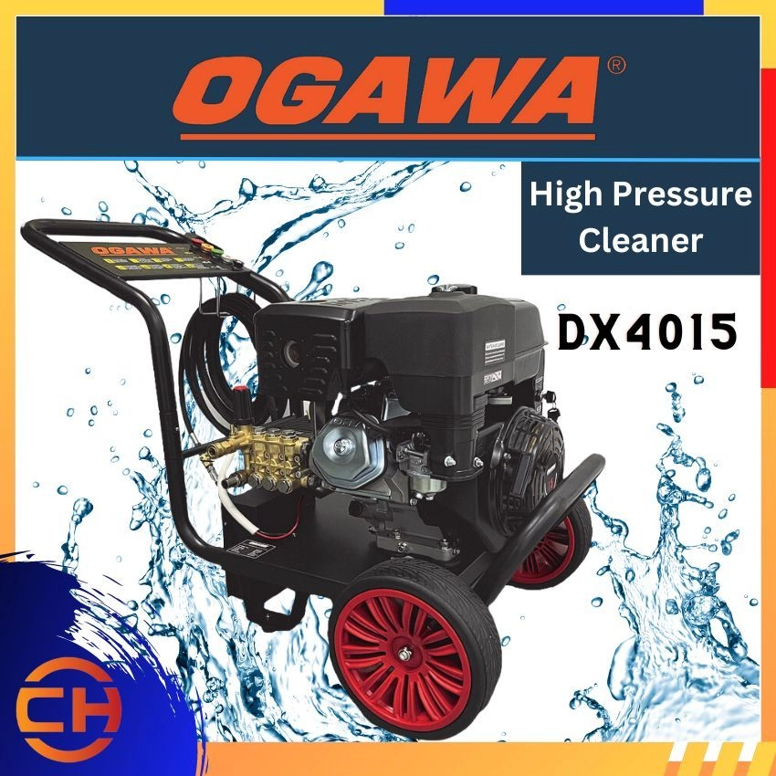 Ogawa heavy duty high pressure cleaner 15hp with key start(battery included) 4000psi 16 Litre per min (DX4015)