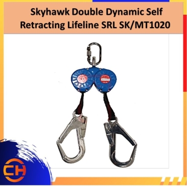 Skyhawk Double Dynamic Self Retracting Lifeline SRL SK/MT1020, Test Standard: EN 360