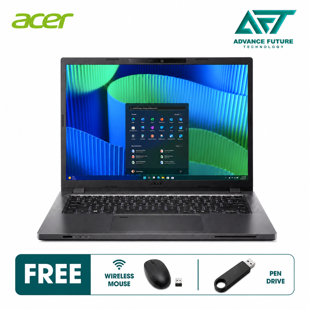 Acer TravelMate TMP214-55-G2-32A0 14" WUXGA Business Laptop Grey ( Intel Core 3 100U, 8GB, 512GB SSD, Intel, W11Pro )