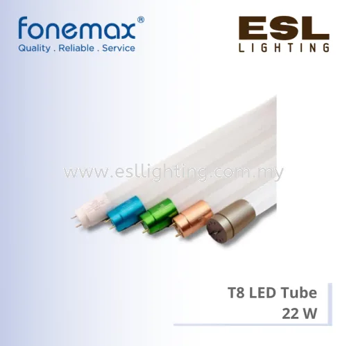 FONEMAX T8 LED Tube G13 22W - T8-22W-1.2m(G13) 4ft 1200mm [SIRIM]