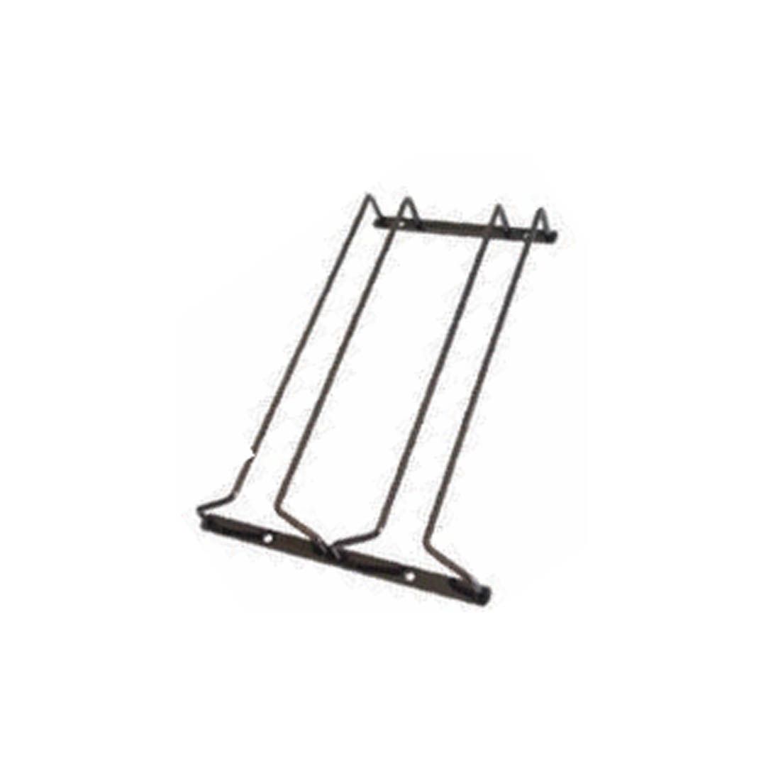 2 Row Glass Holder #GHB-W340-02-BL