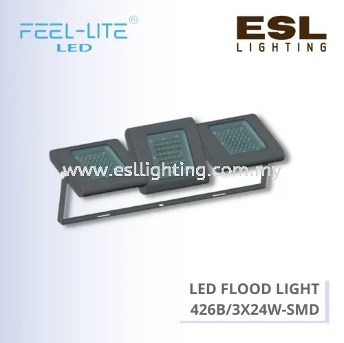 FEEL LITE LED FLOOD LIGHT 3 x 24W - 426B/3X24W-SMD IP65