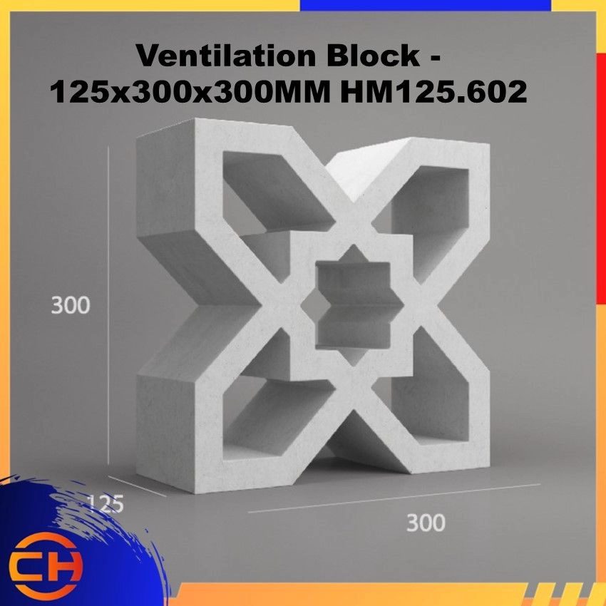 Ventilation Block - 125x300x300MM HM125.602
