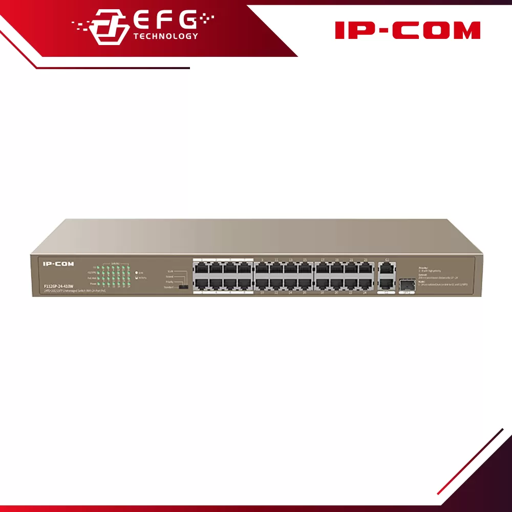 F1126P-24-410W 24-Port 100Mbps Unmanaged PoE Switch