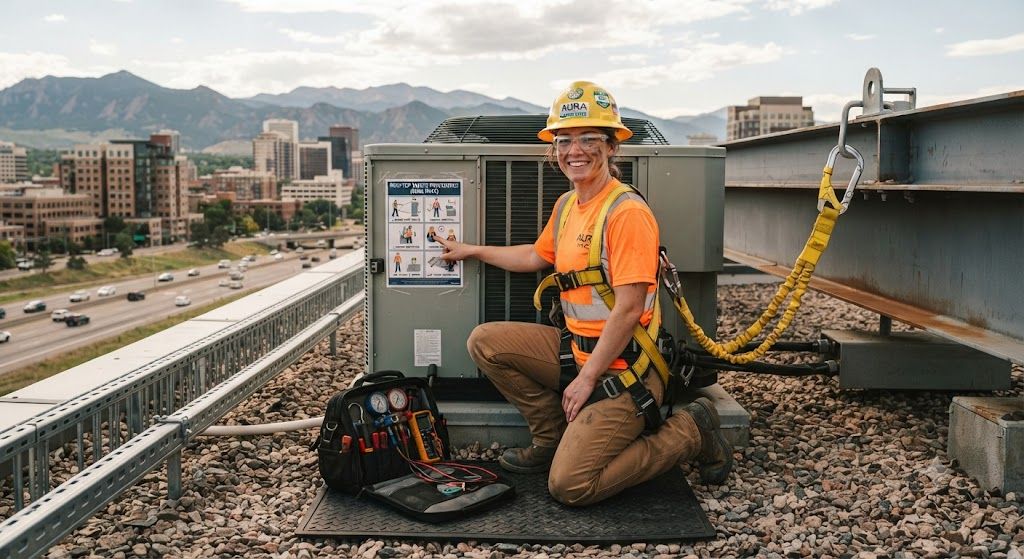 air conditioning contractor safety procedures rooftop work