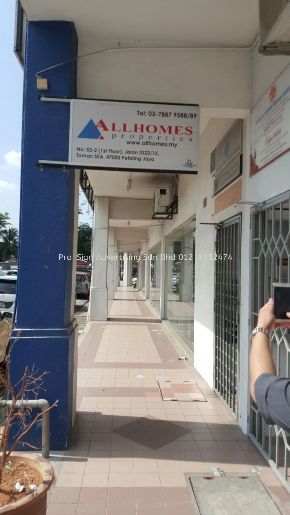 PAPAN TANDA HURUF TIMBUL BESI BAKLIT DAN PAPAN TANDA KORIDOR (ALLHOMES PROPERTIES, PJ, 2016)