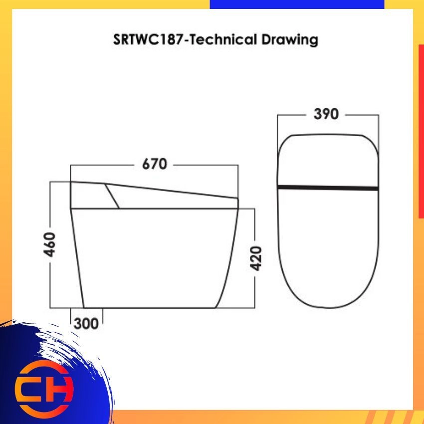 SORENTO INTELLIGENT WATER CLOSETS SRTWC187