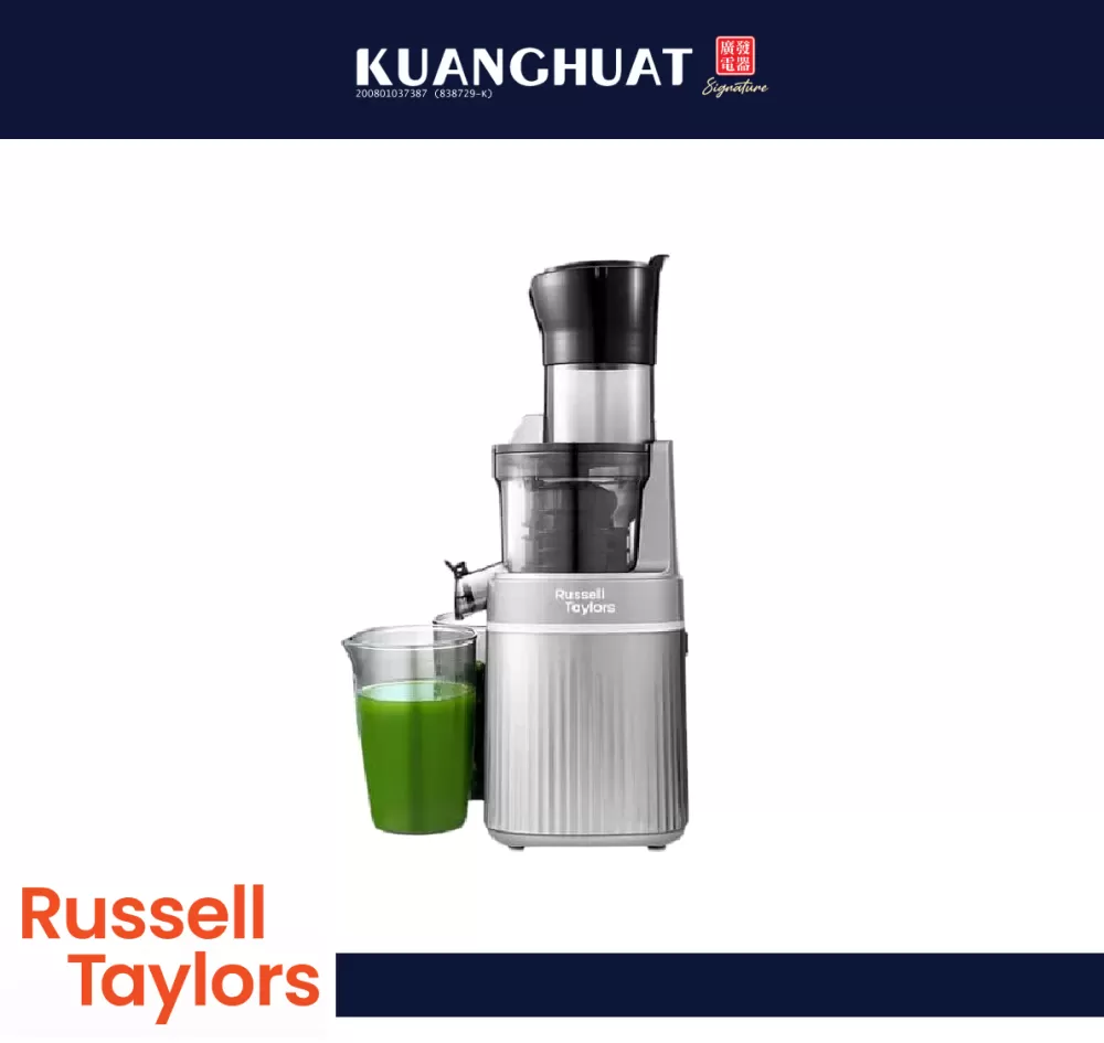RUSSELL TAYLORS Masticating Cold Press Slow Juicer with 80mm Wide Feeding Tube (200W) SJ2