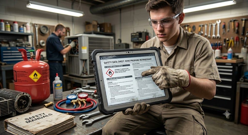 R290 safety data sheet for technicians