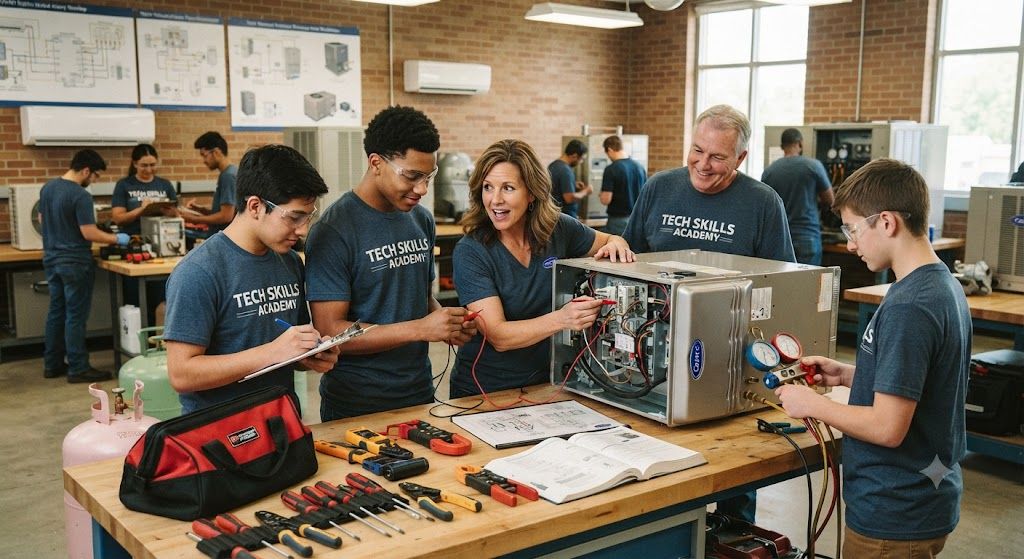 HVAC repair skills development
