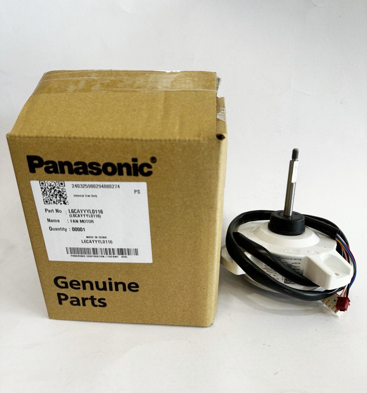 Panasonic Outdoor Fan Motor L6CAYYYL0116  [ZKFP-40-8-128 ] [ DC280-340V ]