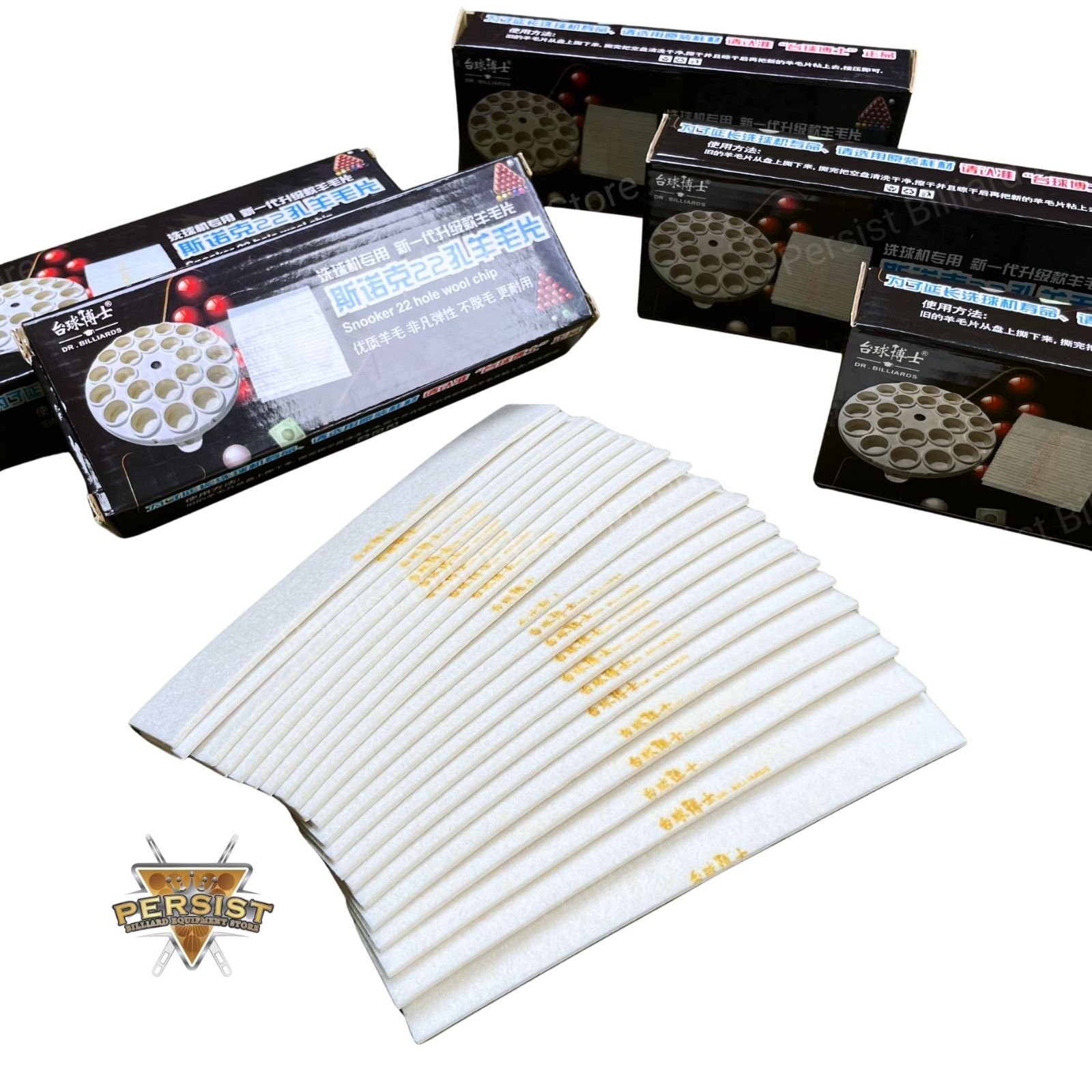 DR Billiards 22 Snooker Hole Wool Chip- Machine Polish Wool Ring Replacemet -  Snooker Pool Accesories & Equipment