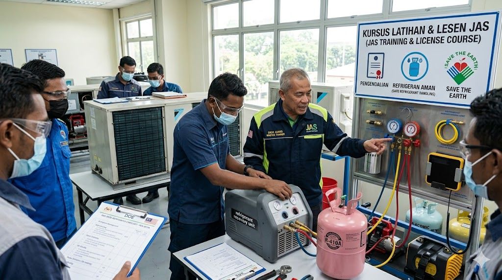 JAS training for refrigerant handling license