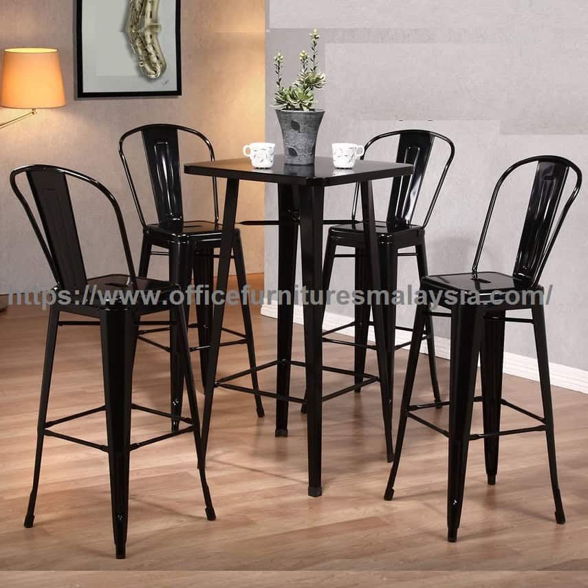 Metal Counter Height Bar Table Set YGRDS-862T862C