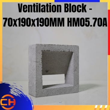 Ventilation Block - 70x190x190MM HM05.70A