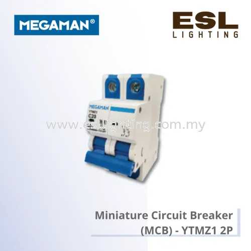 MEGAMAN CIRCUIT BREAKER - MINIATURE CIRCUIT BREAKER (MCB) - YTMZ1 2P