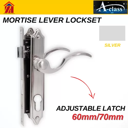 A-Class MORTISE LEVER LOCKSET SILVER