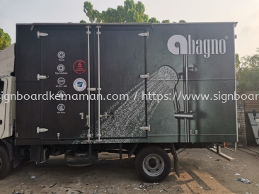 ABAGNO TRUCK LORRY WATERPROOF & UV STICKER PRINTING & INSTALLATION SERVICE AT PEKAN PAHANG MALAYSIA