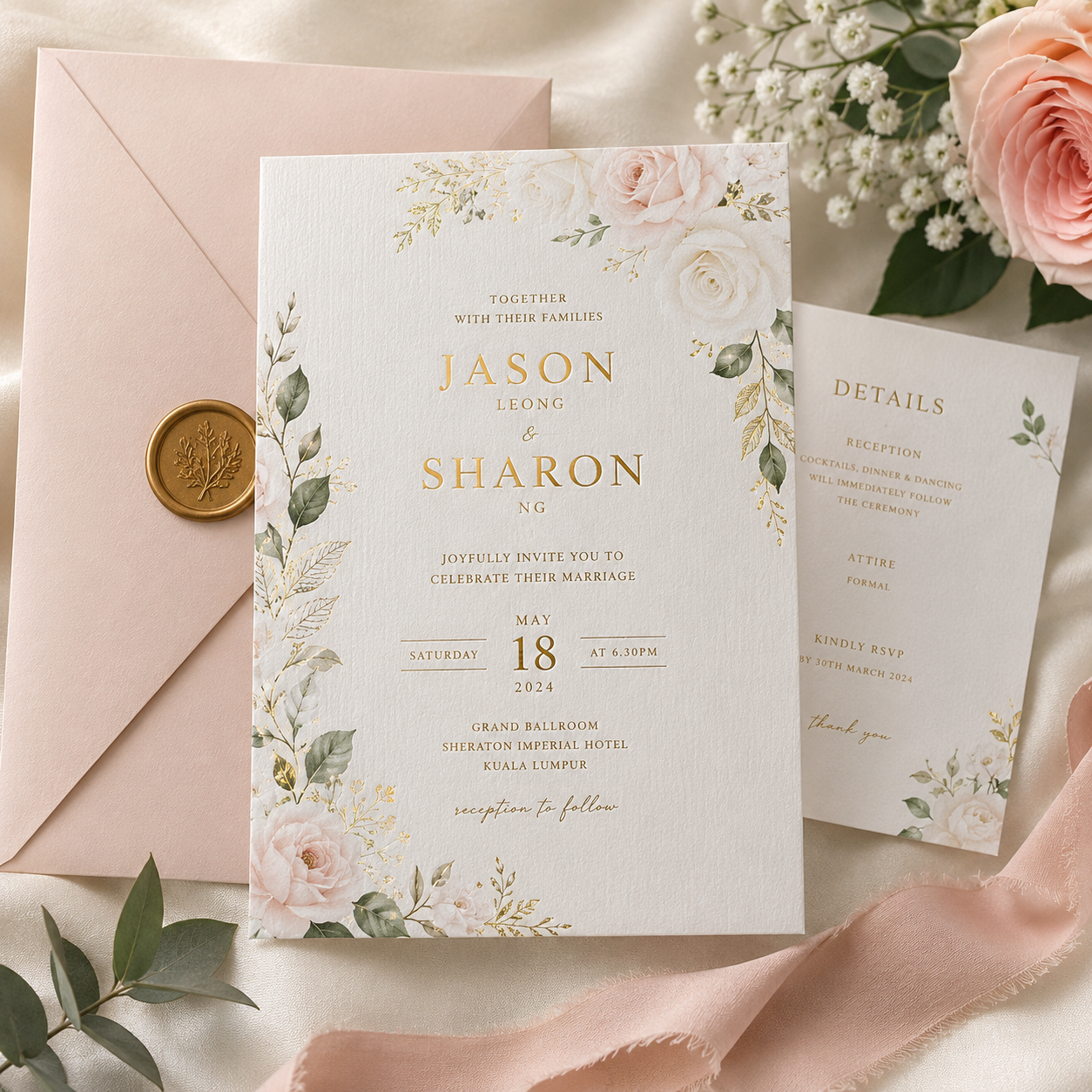 Wedding Invitation Card Printing | Elegant Custom Wedding Invitations