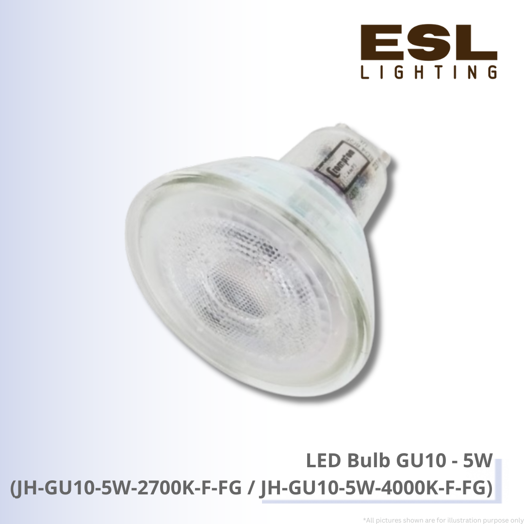 LED Bulb GU10 5W - JH-GU10-5W-2700K-F-FG / JH-GU10-5W-4000K-F-FG