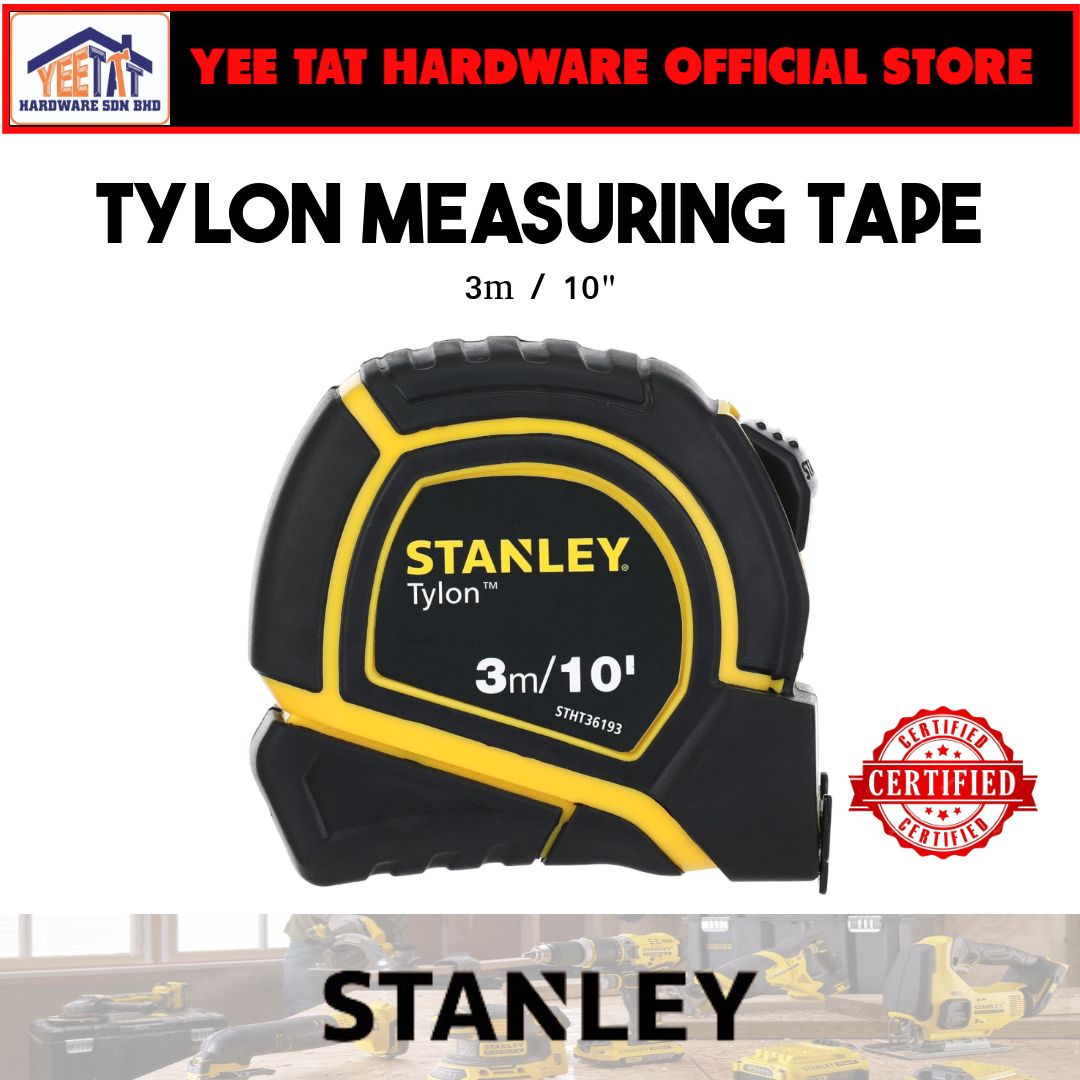 [ STANLEY ] STHT36193 TYLON SHORT TAPE 3M/10' X 13mm