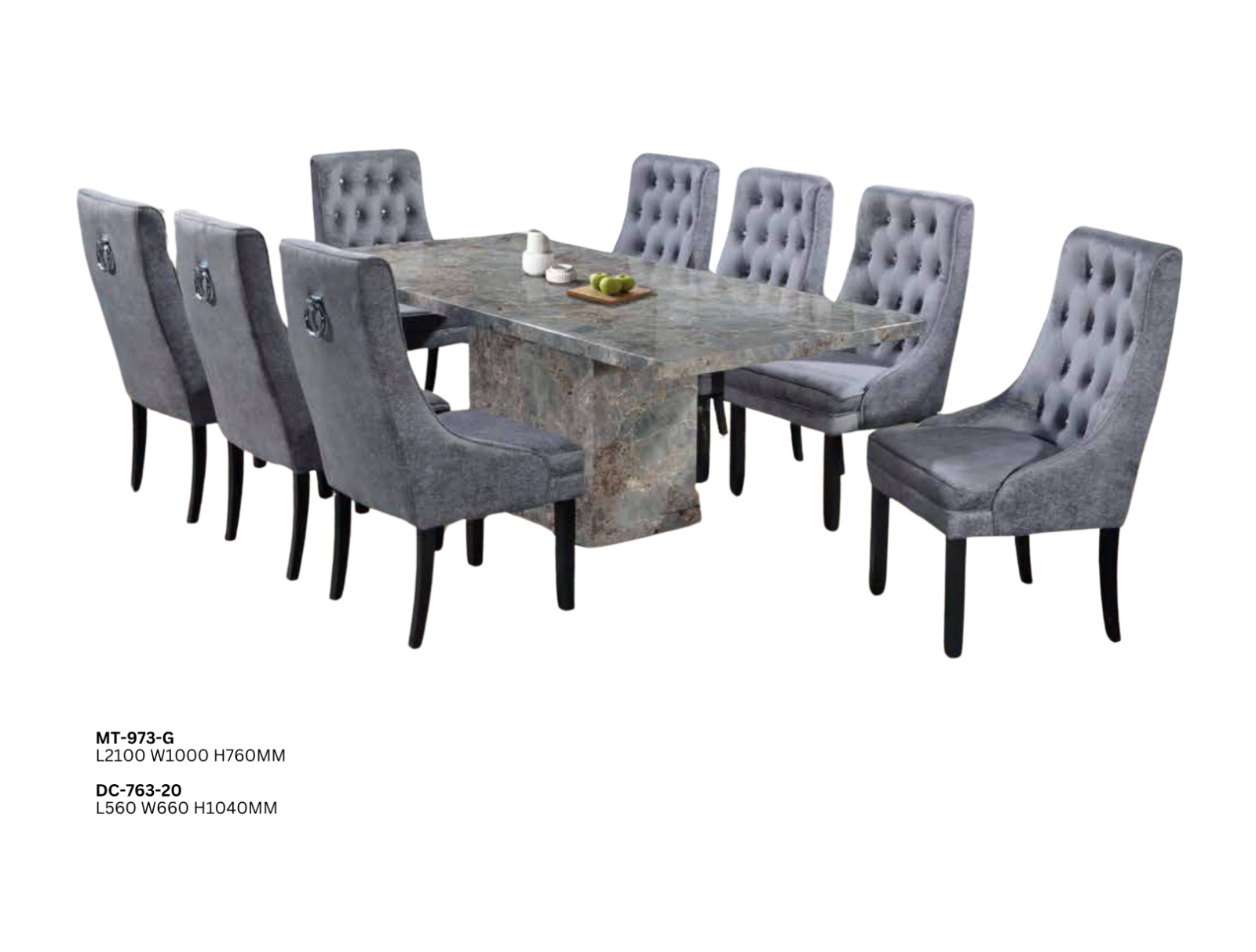 DINING SET (PLZ MT-973-G)