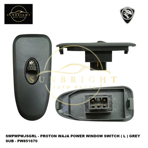 SWPWPWJSGRL - PROTON WAJA POWER WINDOW SWITCH ( L ) GREY SUB - PW851670 - Sunbright Auto Parts Supply Sdn Bhd