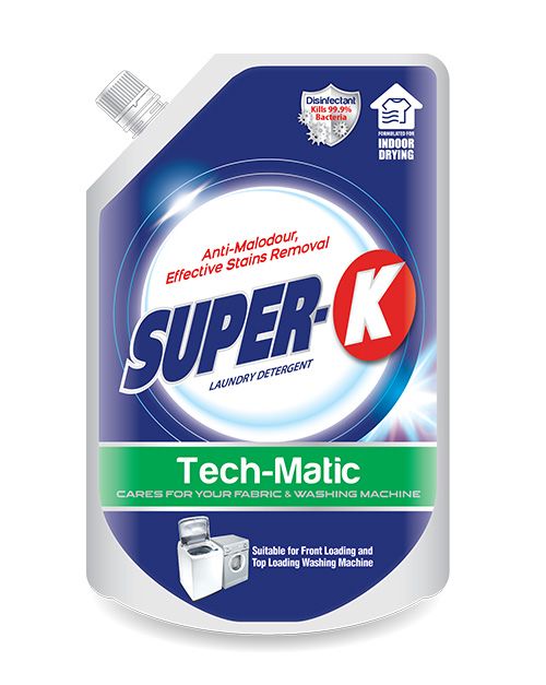 SUPER-K LAUNDRY LIQUID DETERGENT TECH-MATIC 1.6KG