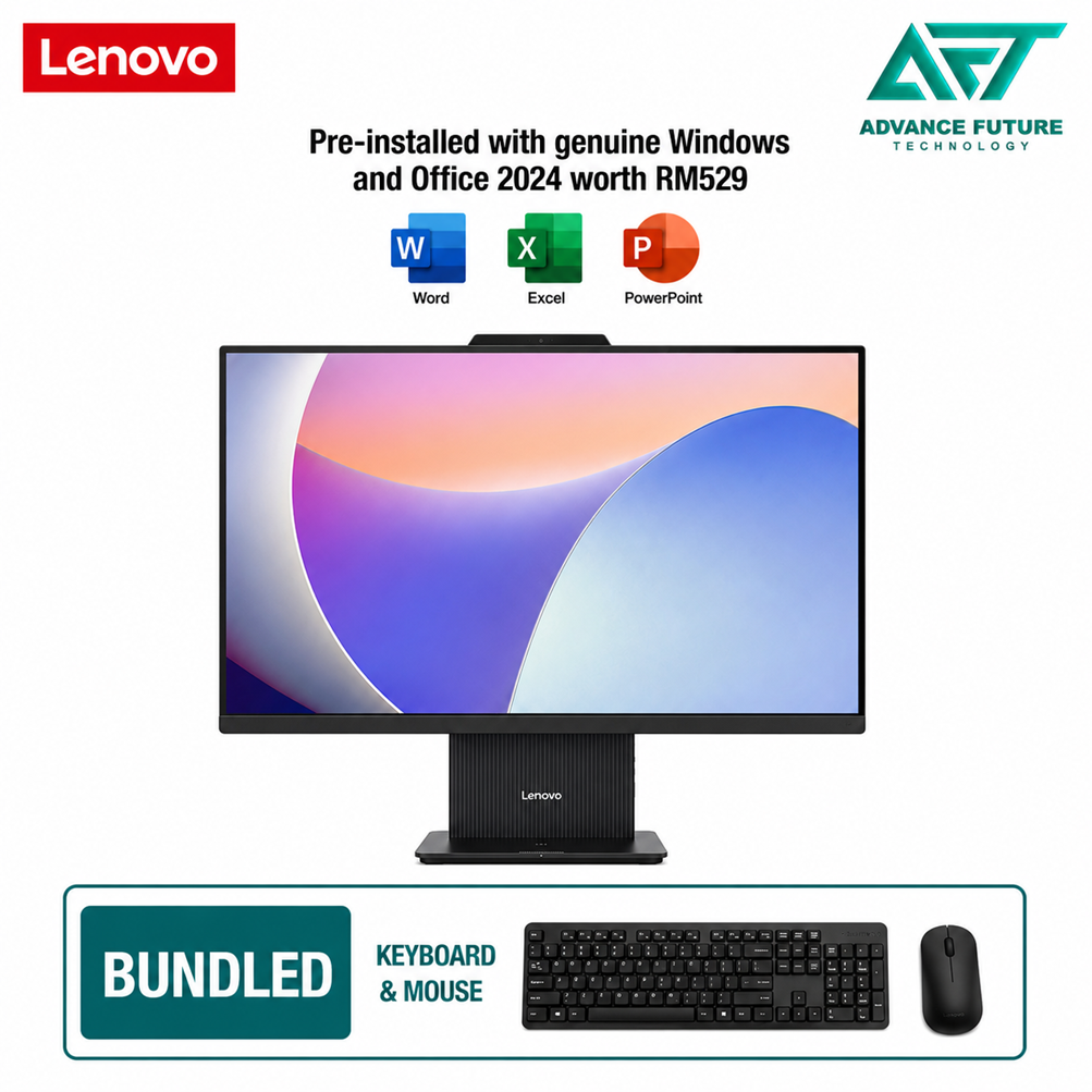 Lenovo IdeaCentre AIO 27IRH9 F0HM0142MI 27" FHD All-in-One Desktop PC Grey ( Intel Core 5 210H, 16GB, 512GB SSD, Intel, W11, H&S 2024&M365 )