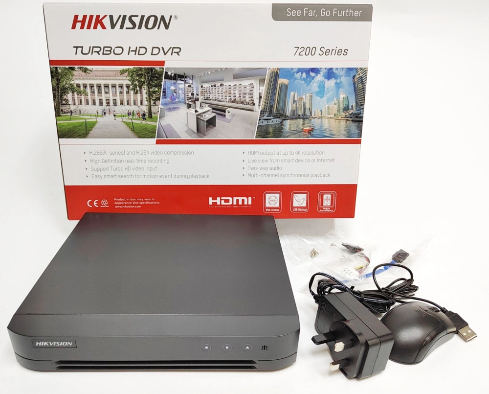 HIKVISION 2MP 4 CHANNEL DVR - HD (DS-7204HQHI-K1/E) 
